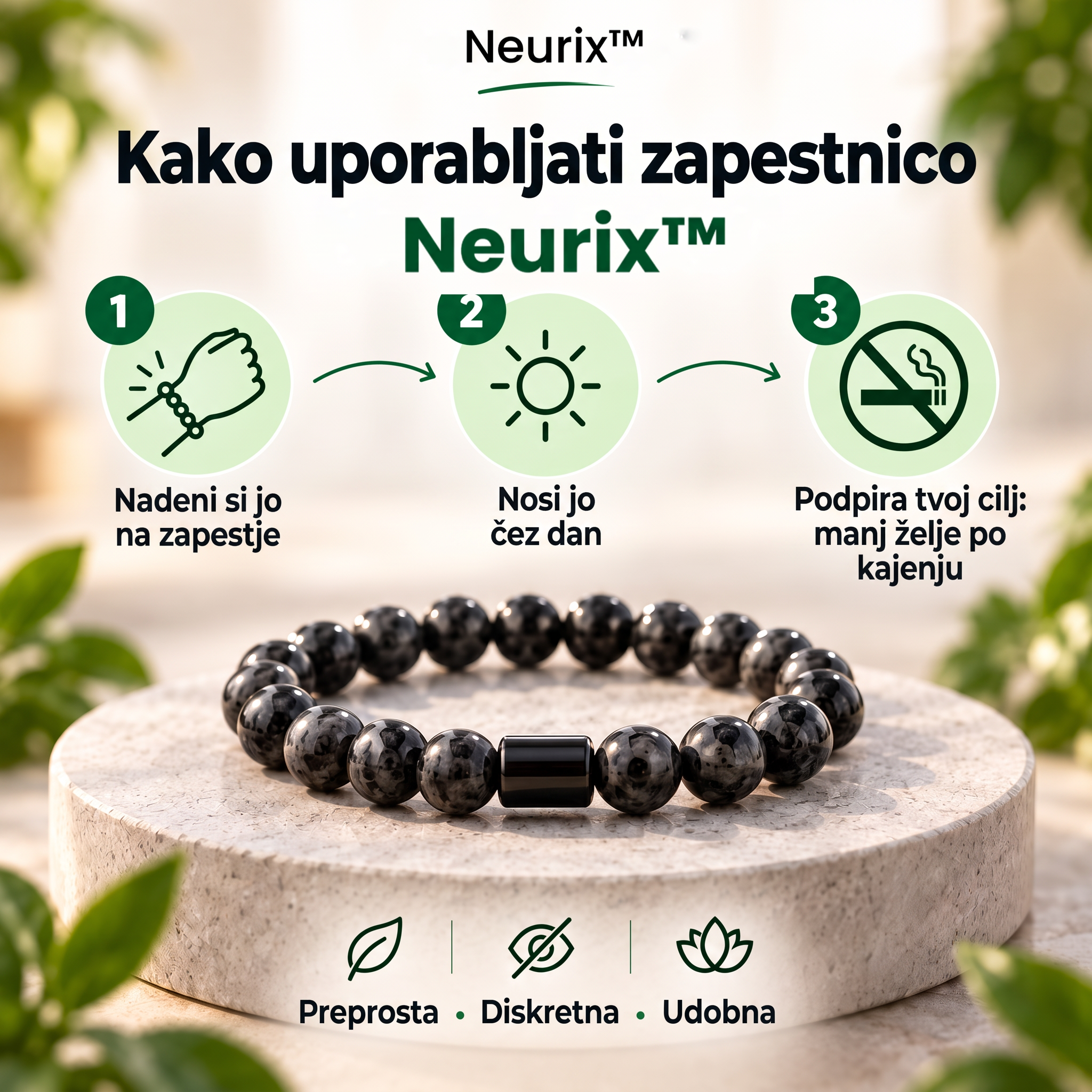 Kako uporabljati zapestnico Neurix™